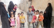 صورة من الارشيف لنازحين جراء الحروب